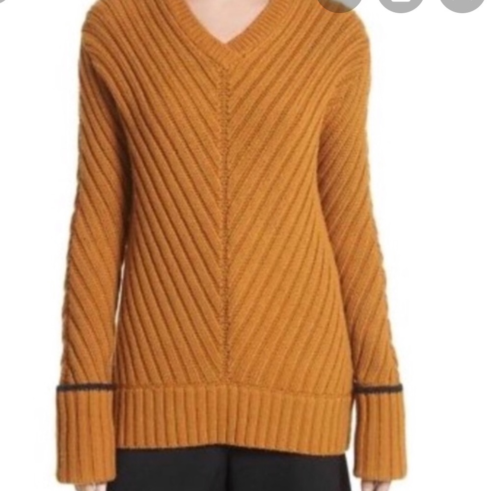 Grey Jason Wu Mustard Wool Sweater XS